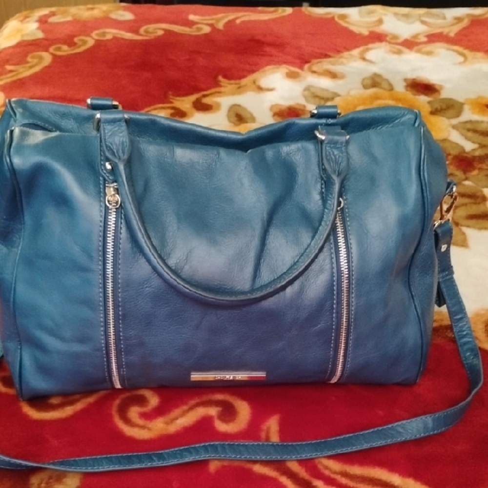 Jack French Blue Leather Women's Bag
